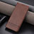 Coque Portefeuille Livre Cuir Etui Clapet YZ2 pour Oppo Reno10 Pro+ Plus 5G Marron