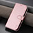 Coque Portefeuille Livre Cuir Etui Clapet YZ5 pour Apple iPhone 14 Pro Max Or Rose