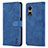 Coque Portefeuille Livre Cuir Etui Clapet YZ5 pour Oppo A58 5G Bleu