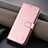 Coque Portefeuille Livre Cuir Etui Clapet YZ6 pour OnePlus Nord CE 3 5G Or Rose