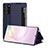 Coque Portefeuille Livre Cuir Etui Clapet ZL2 pour Samsung Galaxy Note 20 5G Petit