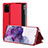 Coque Portefeuille Livre Cuir Etui Clapet ZL2 pour Samsung Galaxy S20 Plus 5G Rouge