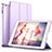 Coque Portefeuille Livre Cuir L01 pour Apple iPad 2 Violet