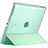 Coque Portefeuille Livre Cuir L01 pour Apple iPad 4 Vert Petit