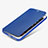 Coque Portefeuille Livre Cuir L01 pour Apple iPhone 6 Bleu Petit