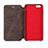 Coque Portefeuille Livre Cuir L01 pour Apple iPhone 6S Plus Marron Petit