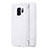 Coque Portefeuille Livre Cuir L01 pour Samsung Galaxy S9 Blanc Petit