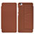 Coque Portefeuille Livre Cuir L01 pour Xiaomi Mi Note Marron