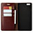 Coque Portefeuille Livre Cuir L02 pour Apple iPhone 6 Marron Petit