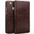 Coque Portefeuille Livre Cuir L02 pour Huawei Honor Note 8 Marron