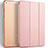 Coque Portefeuille Livre Cuir L02 pour Xiaomi Mi Pad 3 Or Rose