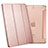 Coque Portefeuille Livre Cuir L05 pour Apple iPad Mini 2 Or Rose Petit