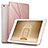 Coque Portefeuille Livre Cuir L08 pour Apple New iPad 9.7 (2017) Or Rose