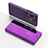 Coque Portefeuille Livre Cuir Miroir Housse Etui Clapet L01 pour Samsung Galaxy A9 (2018) A920 Violet