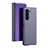 Coque Portefeuille Livre Cuir Miroir Housse Etui Clapet L01 pour Samsung Galaxy Z Fold5 5G Violet