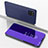 Coque Portefeuille Livre Cuir Miroir Housse Etui Clapet L05 pour Samsung Galaxy A22 5G Violet