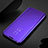 Coque Portefeuille Livre Cuir Miroir Housse Etui Clapet M03 pour Samsung Galaxy S20 Plus 5G Violet