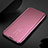 Coque Portefeuille Livre Cuir Miroir Housse Etui Clapet M03 pour Samsung Galaxy S20 Plus Or Rose