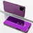 Coque Portefeuille Livre Cuir Miroir Housse Etui Clapet pour Apple iPhone 11 Pro Max Violet