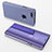 Coque Portefeuille Livre Cuir Miroir Housse Etui Clapet pour Apple iPhone 8 Plus Violet