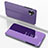 Coque Portefeuille Livre Cuir Miroir Housse Etui Clapet pour Nothing Phone 1 Violet Clair