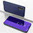 Coque Portefeuille Livre Cuir Miroir Housse Etui Clapet pour Samsung Galaxy A32 4G Violet