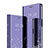 Coque Portefeuille Livre Cuir Miroir Housse Etui Clapet pour Xiaomi Mi Max 3 Violet