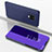 Coque Portefeuille Livre Cuir Miroir Housse Etui Clapet pour Xiaomi Poco M2 Pro Violet
