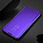 Coque Portefeuille Livre Cuir Miroir Housse Etui Clapet S01 pour Xiaomi Mi Note 10 Violet