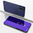 Coque Portefeuille Livre Cuir Miroir Housse Etui Clapet ZL1 pour Samsung Galaxy M30s Violet