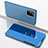 Coque Portefeuille Livre Cuir Miroir Housse Etui Clapet ZL1 pour Samsung Galaxy S10 Lite Bleu