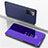 Coque Portefeuille Livre Cuir Miroir Housse Etui Clapet ZL1 pour Samsung Galaxy S20 Violet