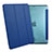 Coque Portefeuille Livre Cuir pour Apple iPad Air Bleu Petit