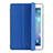 Coque Portefeuille Livre Cuir pour Apple iPad Air Bleu Petit