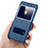 Coque Portefeuille Livre Cuir pour Huawei Enjoy 6S Bleu Petit