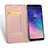 Coque Portefeuille Livre Cuir pour Samsung Galaxy A6 (2018) Or Rose Petit