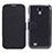 Coque Portefeuille Livre Cuir pour Samsung Galaxy S4 IV Advance i9500 Noir