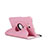 Coque Portefeuille Livre Cuir pour Samsung Galaxy Tab 3 Lite 7.0 T110 T113 Rose Petit