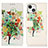 Coque Portefeuille Motif Fantaisie Livre Cuir Etui Clapet A07 pour Apple iPhone 13 Mini Mixte