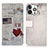 Coque Portefeuille Motif Fantaisie Livre Cuir Etui Clapet A07 pour Apple iPhone 13 Pro Max Mixte