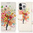 Coque Portefeuille Motif Fantaisie Livre Cuir Etui Clapet A07 pour Apple iPhone 13 Pro Max Petit