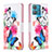 Coque Portefeuille Motif Fantaisie Livre Cuir Etui Clapet B01F pour Motorola Moto Edge 40 Neo 5G Colorful