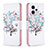 Coque Portefeuille Motif Fantaisie Livre Cuir Etui Clapet B01F pour Motorola Moto G13 Blanc