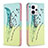 Coque Portefeuille Motif Fantaisie Livre Cuir Etui Clapet B01F pour Motorola Moto G13 Pastel Vert