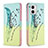 Coque Portefeuille Motif Fantaisie Livre Cuir Etui Clapet B01F pour Motorola Moto G73 5G Pastel Vert