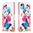 Coque Portefeuille Motif Fantaisie Livre Cuir Etui Clapet B01F pour Nokia C12 Colorful