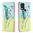 Coque Portefeuille Motif Fantaisie Livre Cuir Etui Clapet B01F pour Nokia C22 Pastel Vert