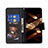 Coque Portefeuille Motif Fantaisie Livre Cuir Etui Clapet B01F pour Nokia C32 Petit