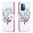 Coque Portefeuille Motif Fantaisie Livre Cuir Etui Clapet B01F pour Nokia G11 Blanc