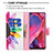 Coque Portefeuille Motif Fantaisie Livre Cuir Etui Clapet B01F pour Oppo A54 5G Petit